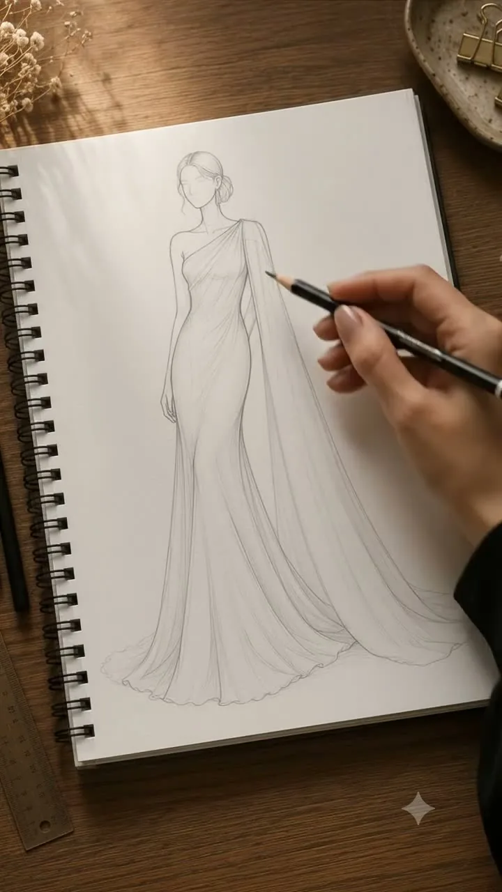 Designer sketch to production artwork